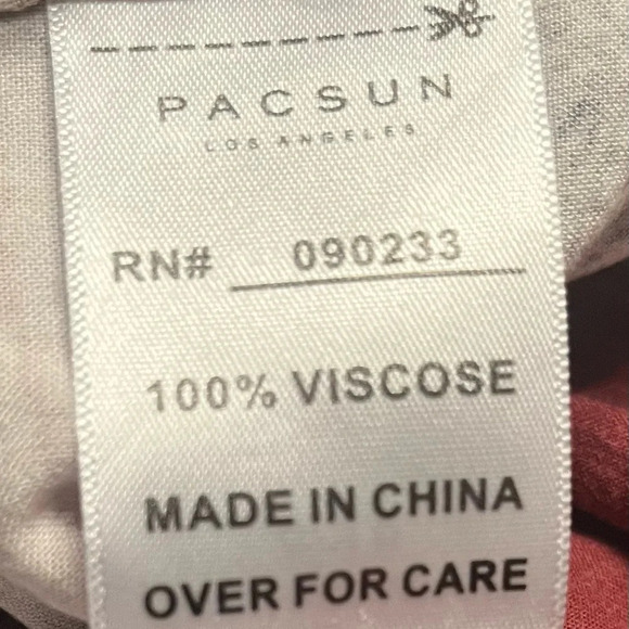 Pacsun men’s short sleeve button up shirt, size Medium - Picture 4 of 6